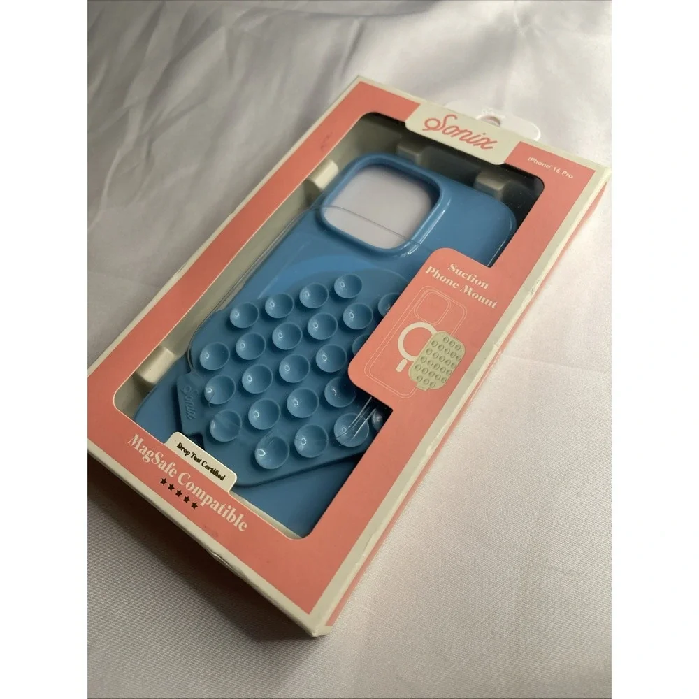Sonix Apple iPhone 16 Pro Suction MagSafe Silicone‎ Phone Case &Mount in Blue